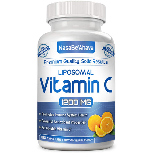 NASA Beahava Liposomal Vitamin C - 1200mg Supplement - 180 Capsules